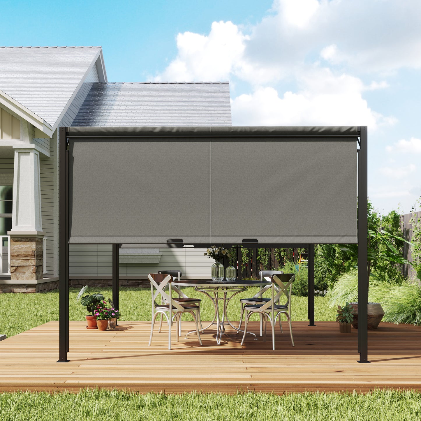 3 X 3 Meters Pergola with Sliding Roof