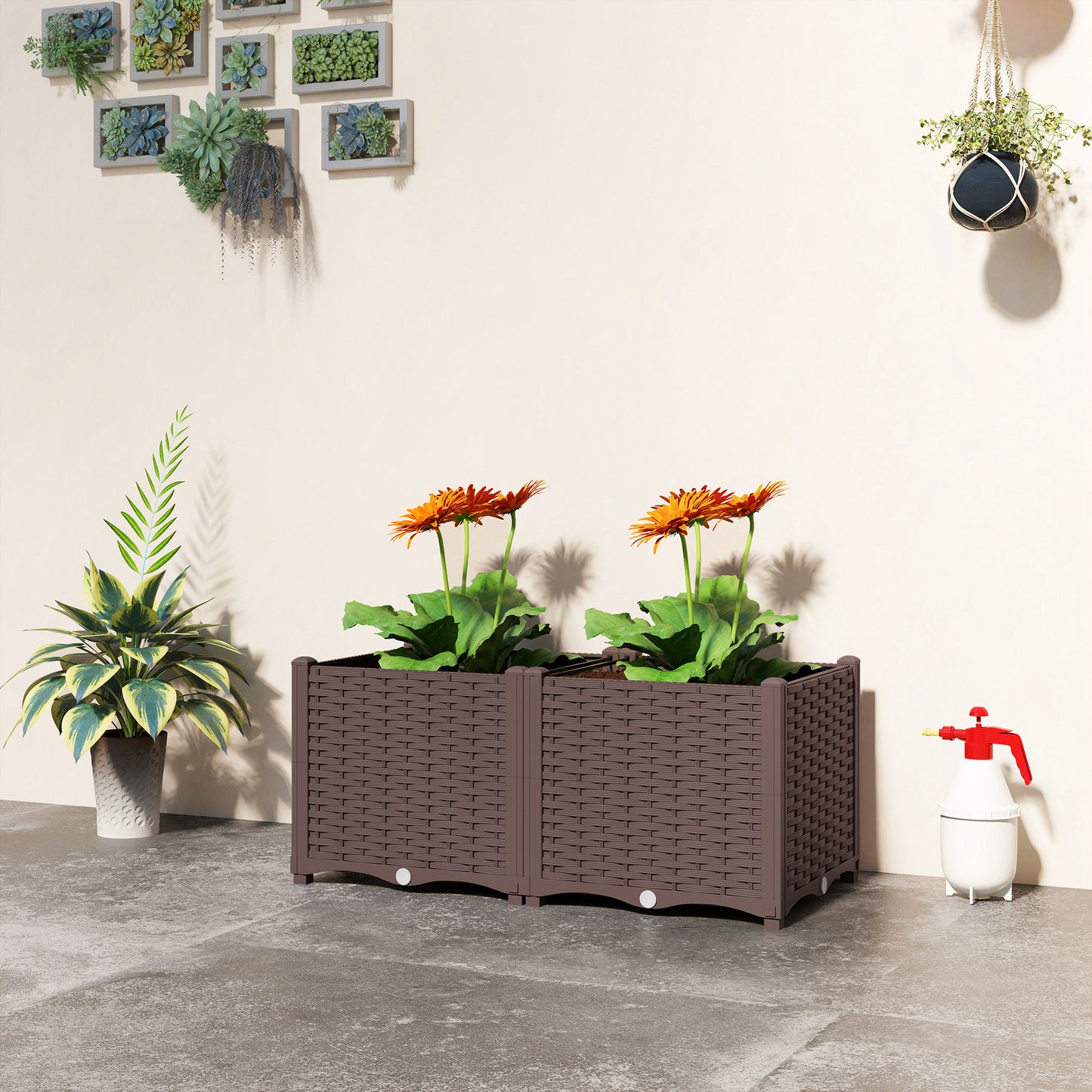 Plastic Raised Garden Bed with Legs
