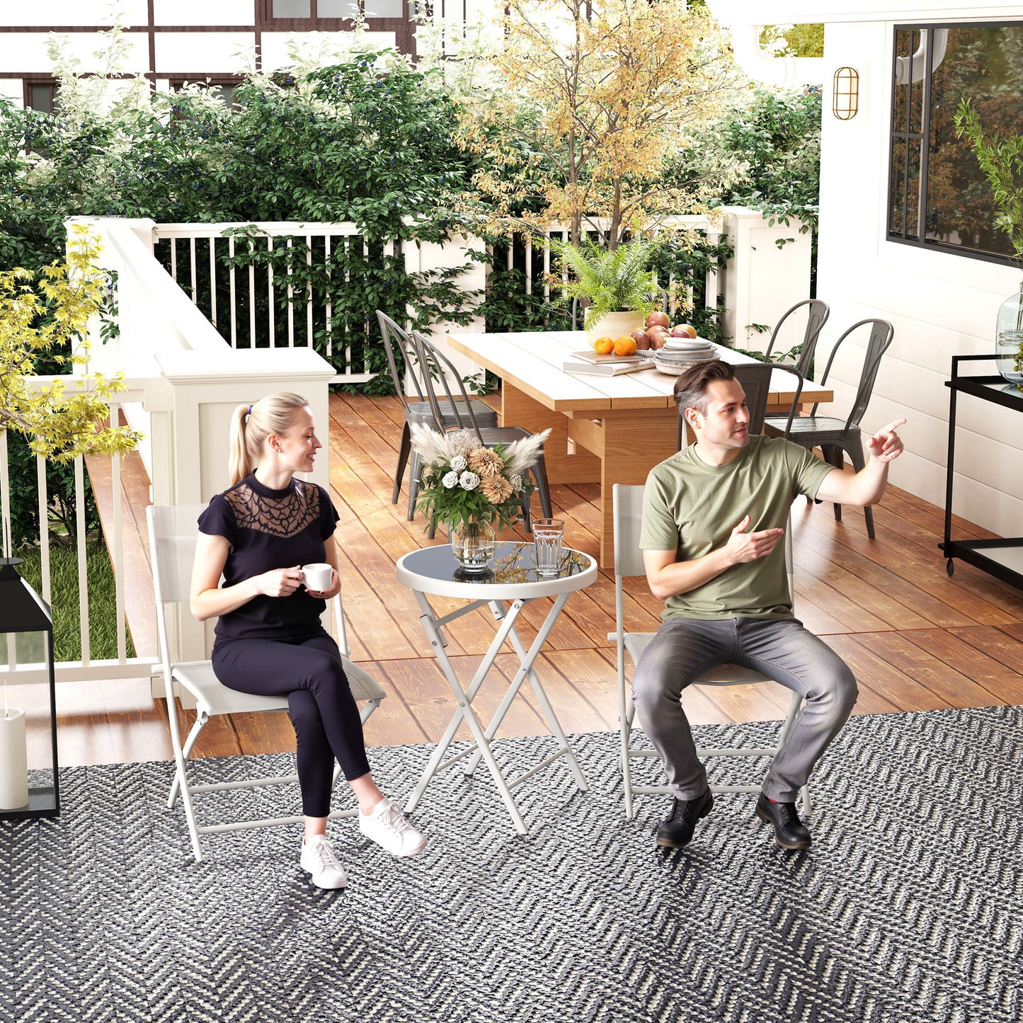 3 Pieces Outdoor Bistro Set (1)