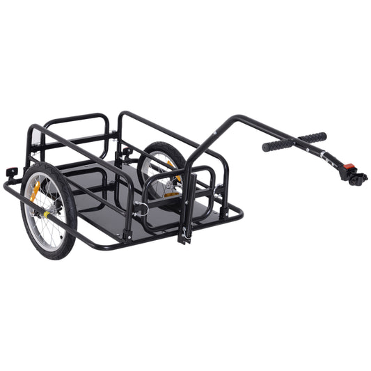 Bike Cargo Trailer Bicycle Trailer Cargo Storage Cart w/ Hitch