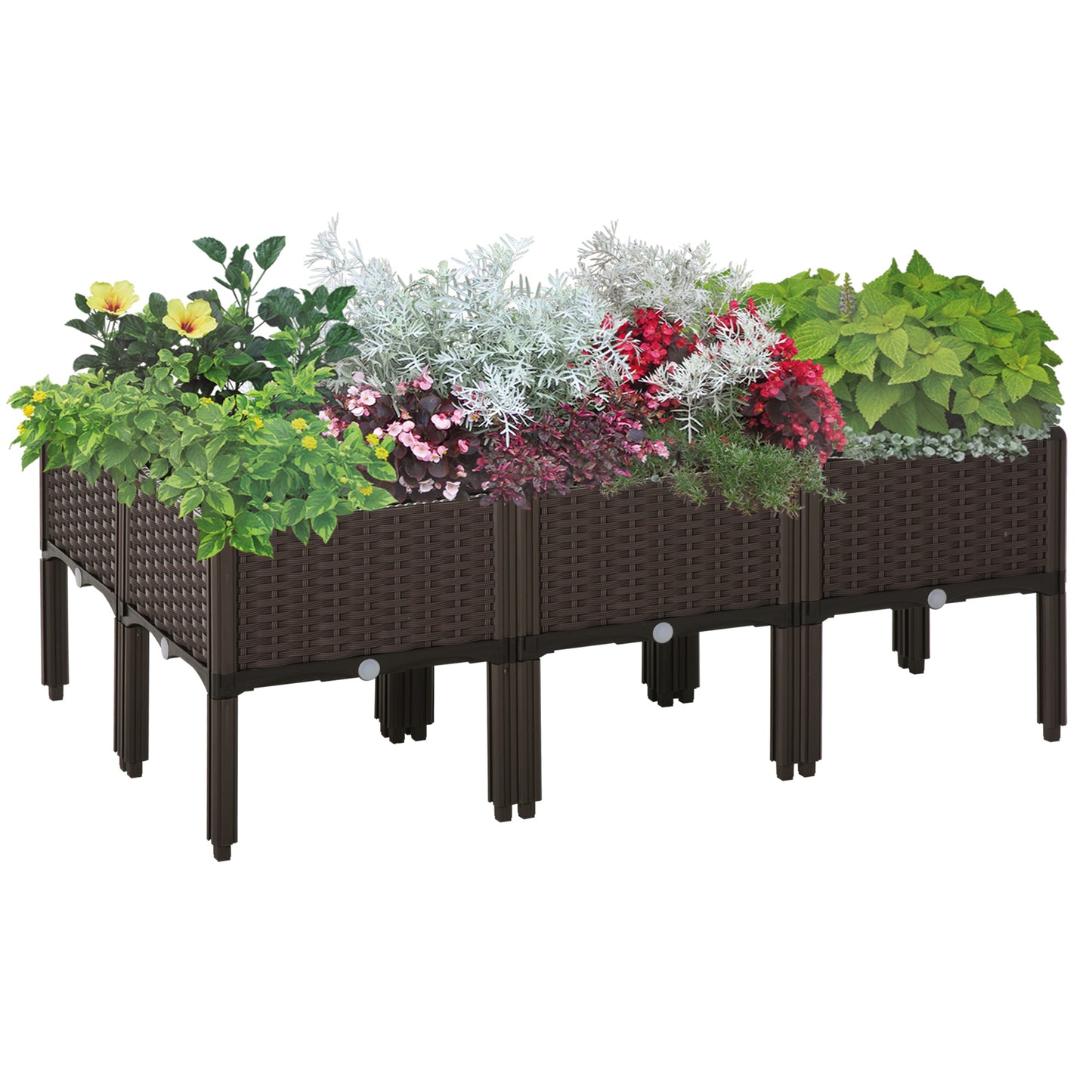 26L Garden Raised Bed Elevated Patio Flower Plant Planter Box PP