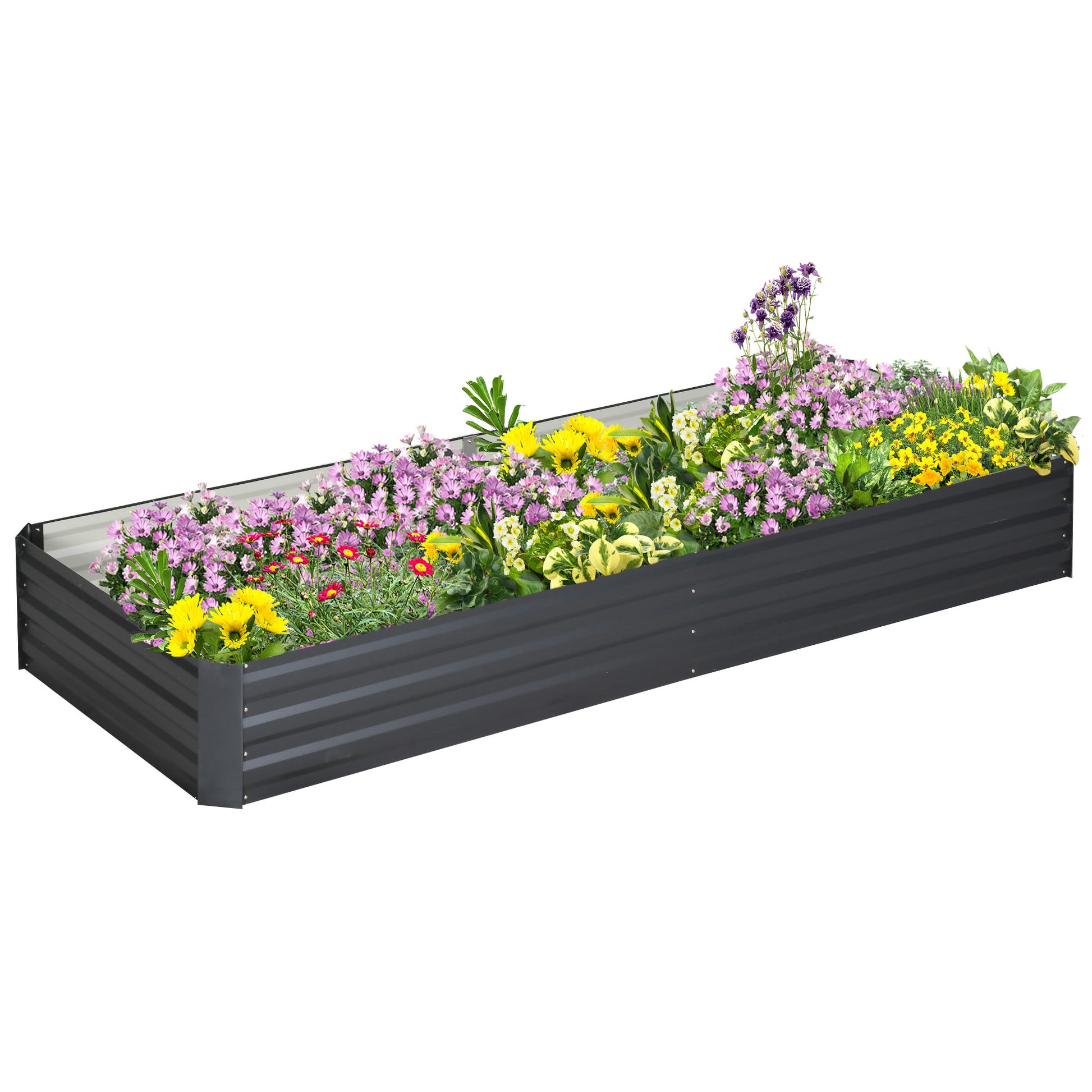 Metal Raised Garden Bed Planter Box Outdoor Planters (1)