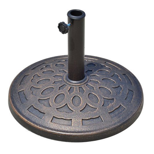 14kg Round Garden Parasol Base Holder Decorative Resin Market