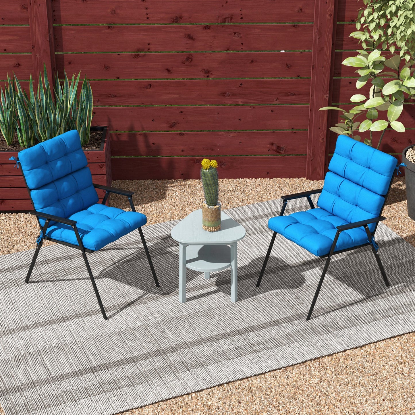 2-Piece Seat Cushion Replacement with Backrest