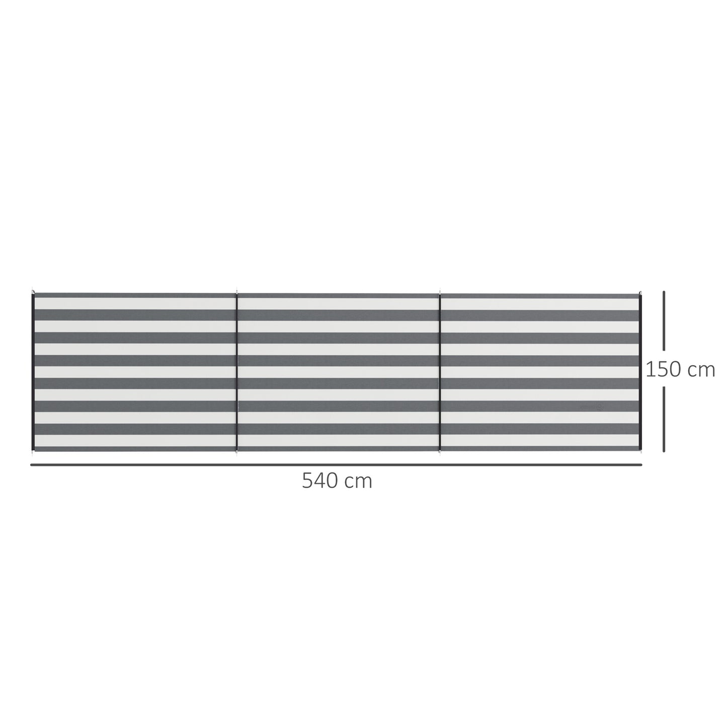 4 Pole Camping Windbreaks, Beach Wind Shield Shelter with Carry Bag