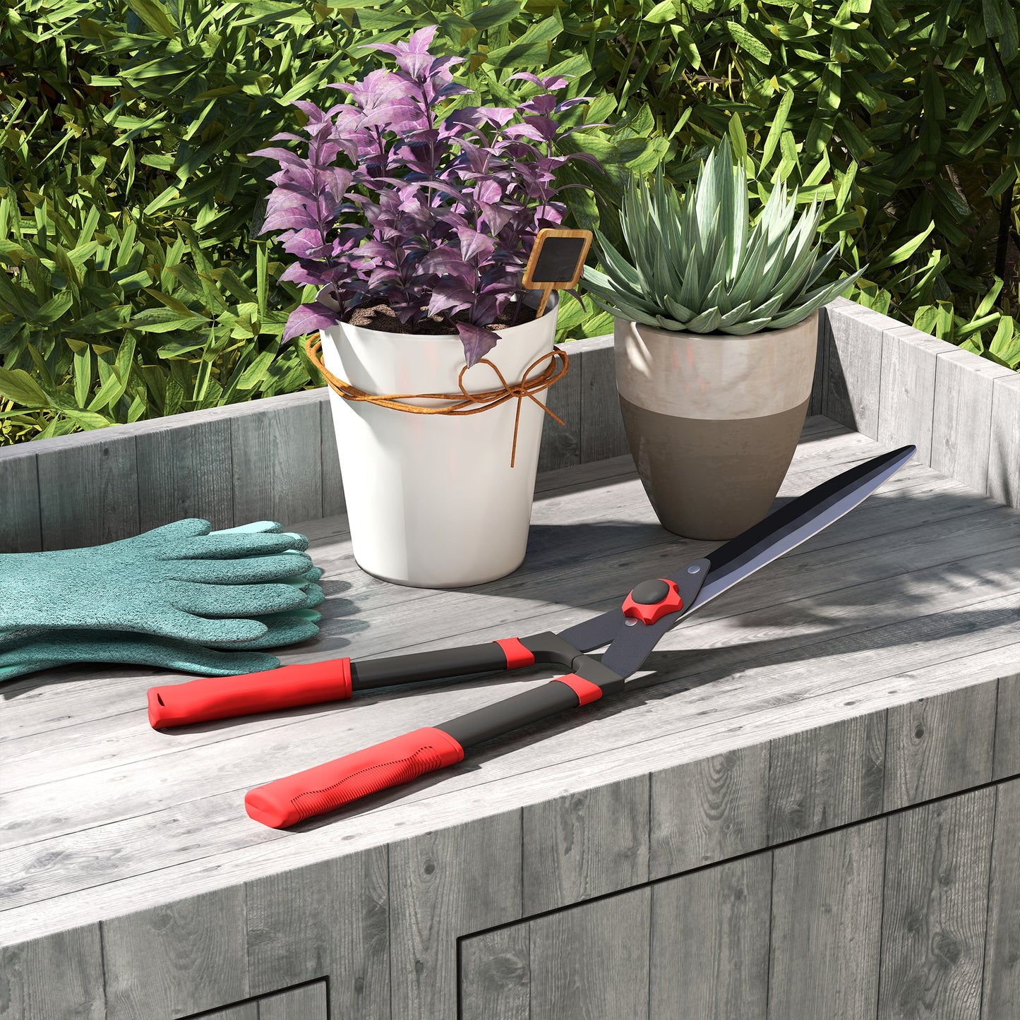 Garden Shears, 63.5 cm Heavy Duty Hedge Shears