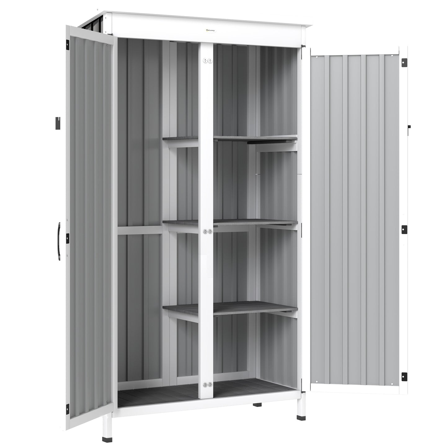 Outdoor Storage Cabinet with Removable Shelves