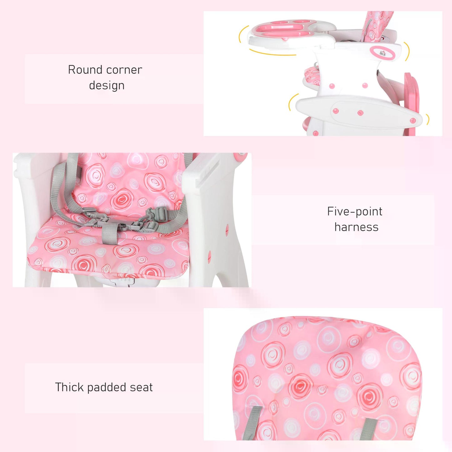 HDPE 3-in-1 Baby Booster High Chair