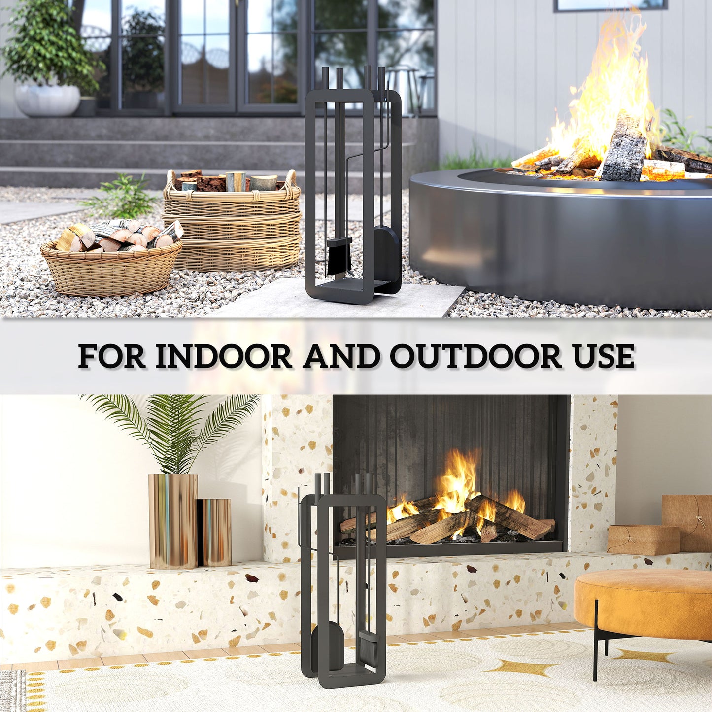 5 Pieces Fireplace Companion Set