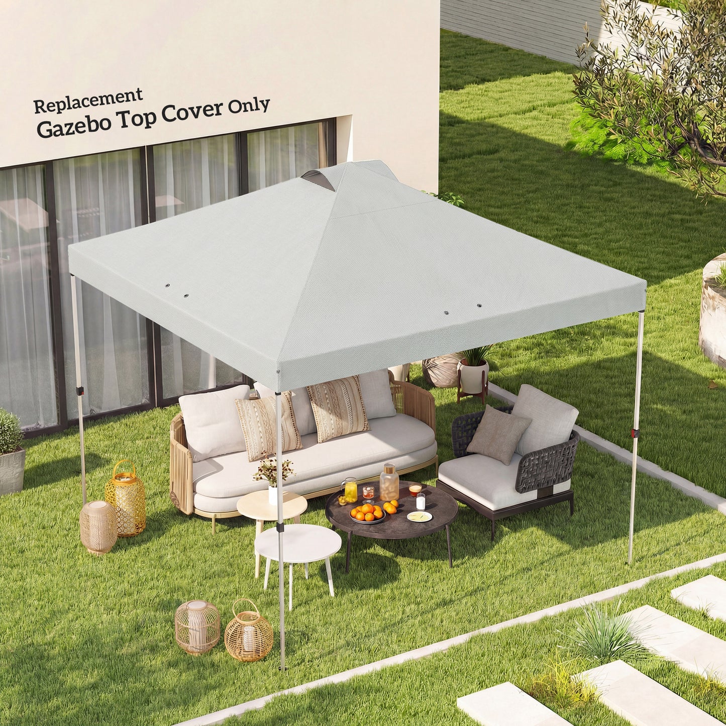 Gazebo Roof Replacement UV50+ Waterproof Pop Up Canopy Cover