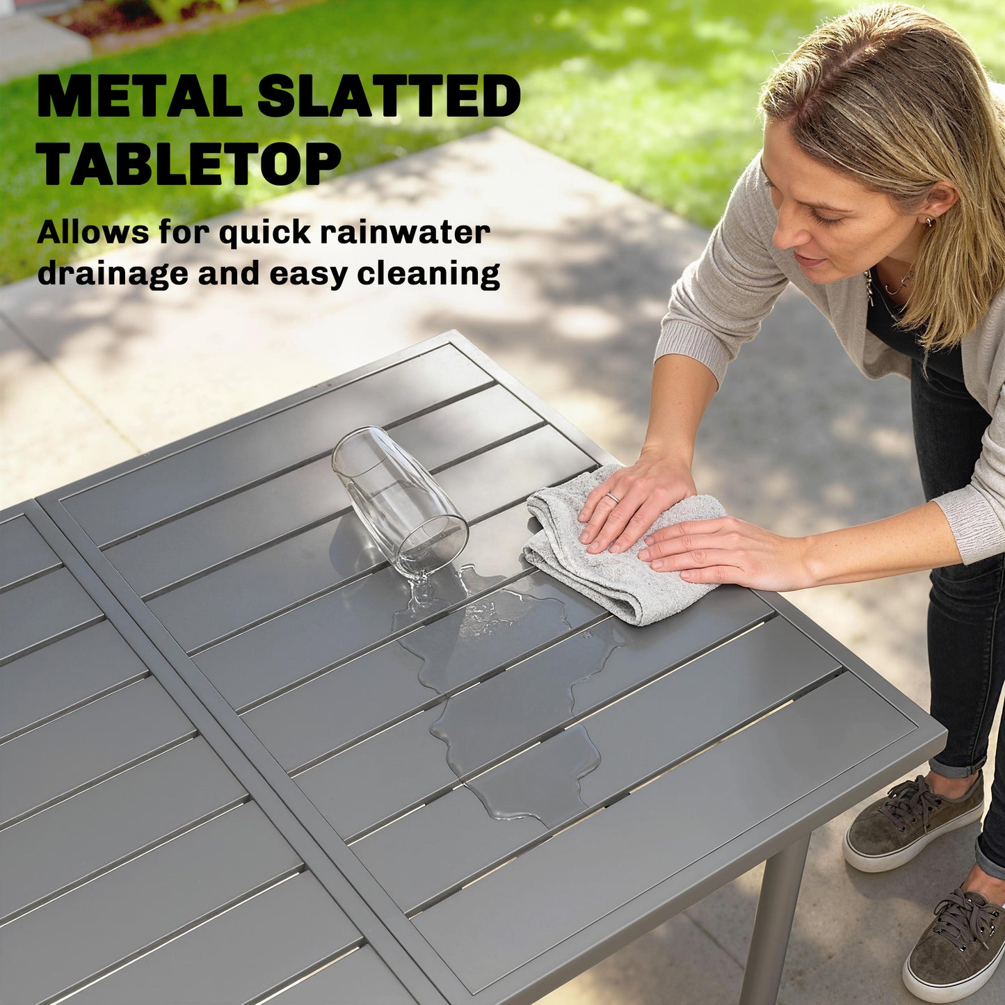 Garden Dining Table for 6 Person