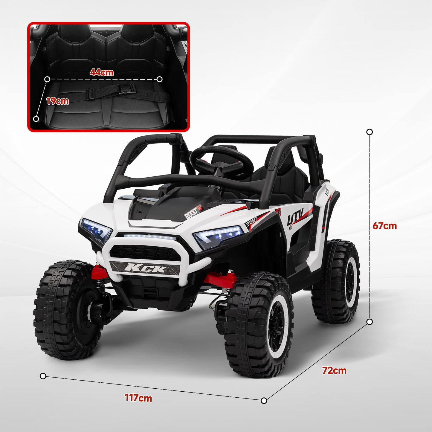 2 Seater 24V 7AH Ride on Truck