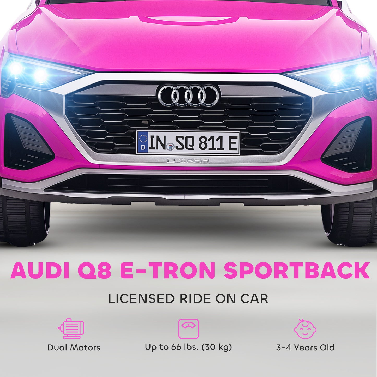 Audi Q8 e-tron Sportback Licensed 12V Ride on Car w/ Remote