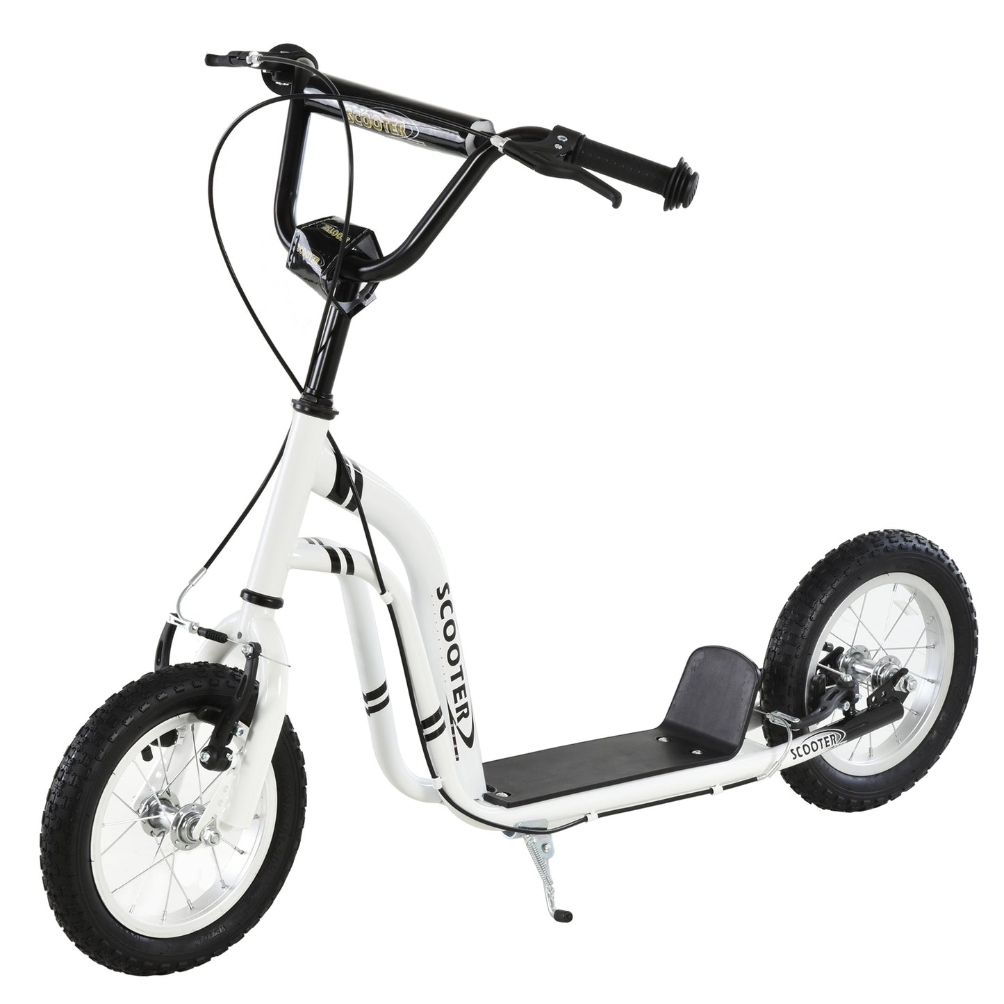 Dual Brakes 12" Metal frame Kick Scooter adjustable