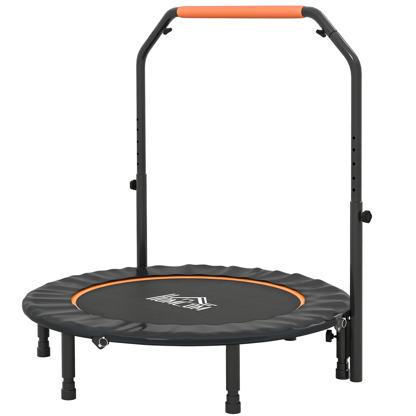 45" Foldable Mini Fitness Trampoline, with Adjustable Foam Handle