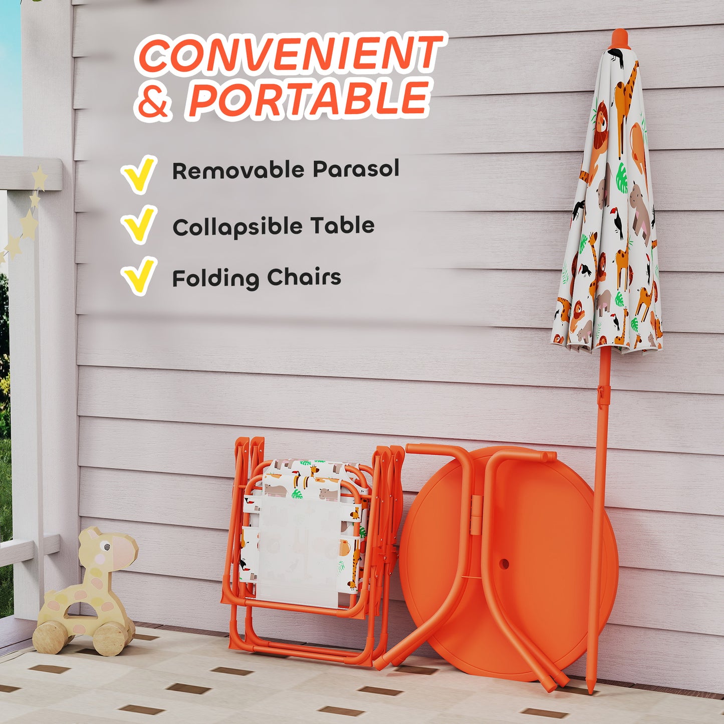 Kids Patio Set, Children Table and Chair Set