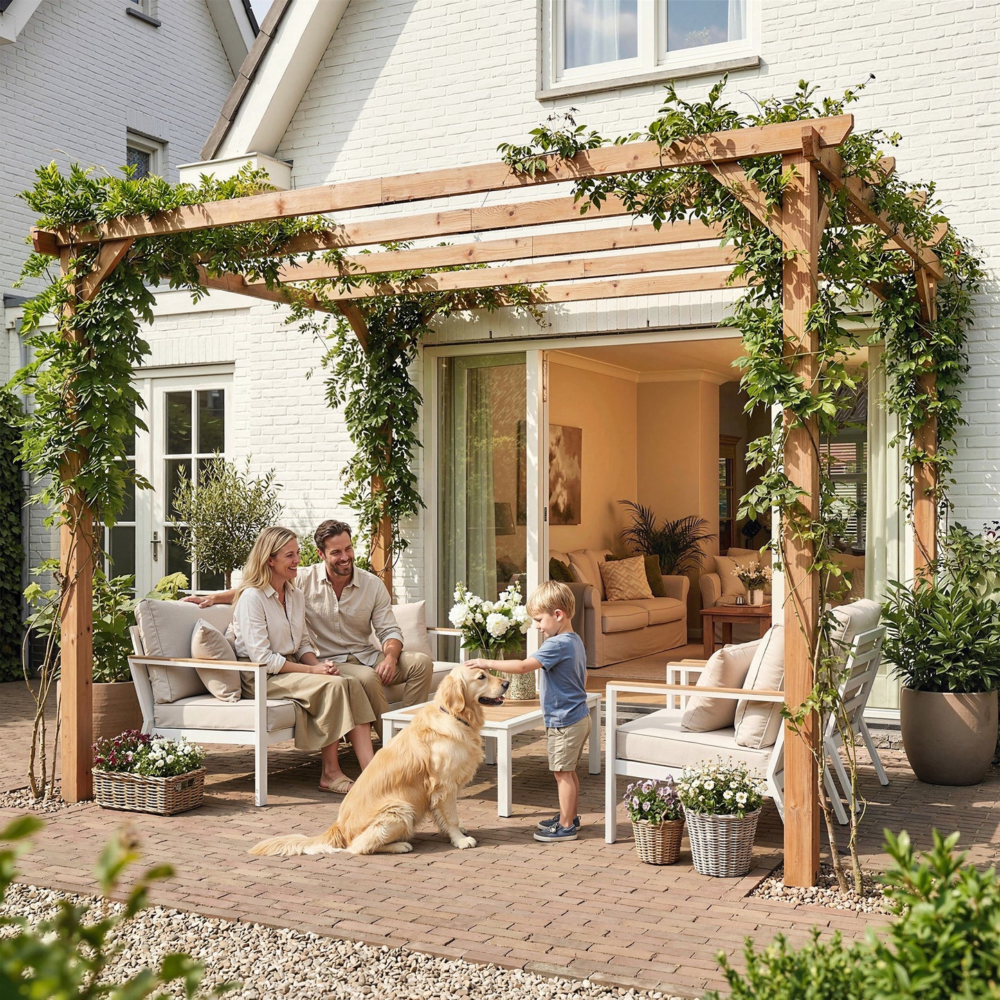 3 x 3 m Wooden Pergola Kit