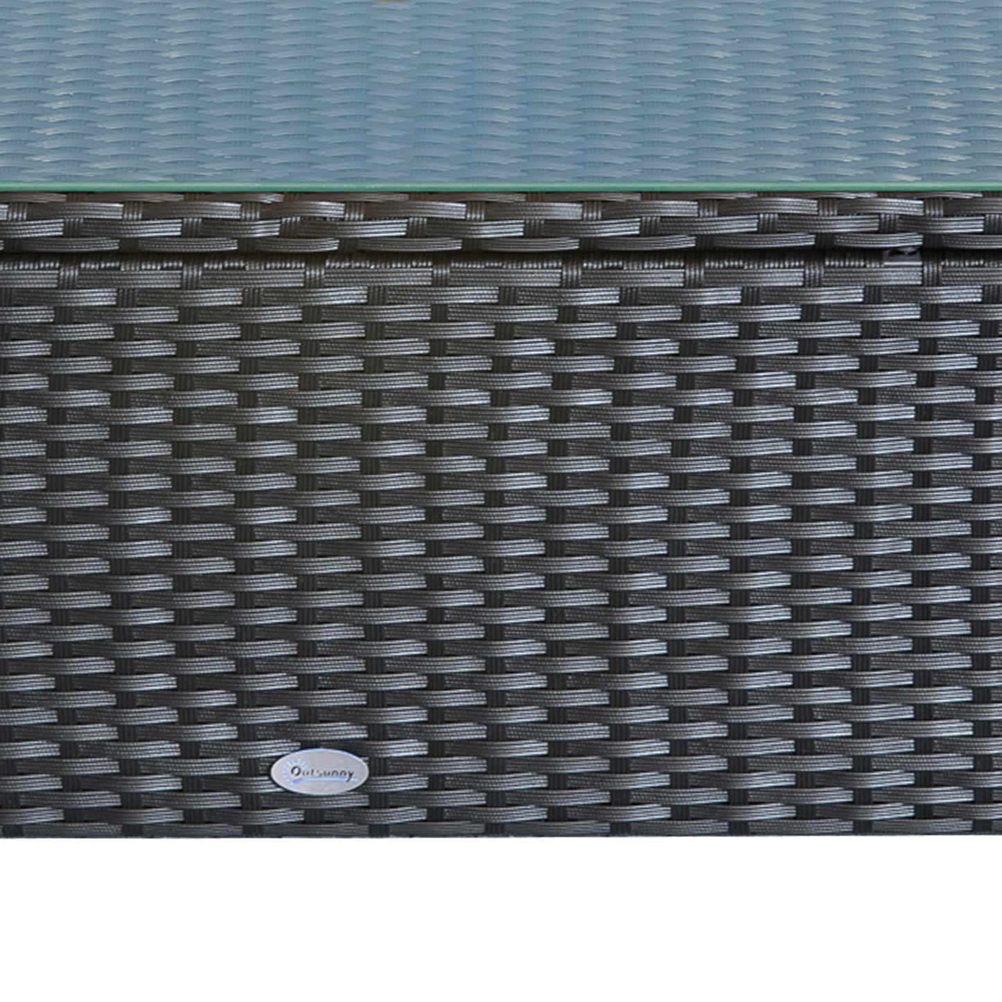 PE Rattan Coffee Table, Rectangular Outdoor Coffee Table