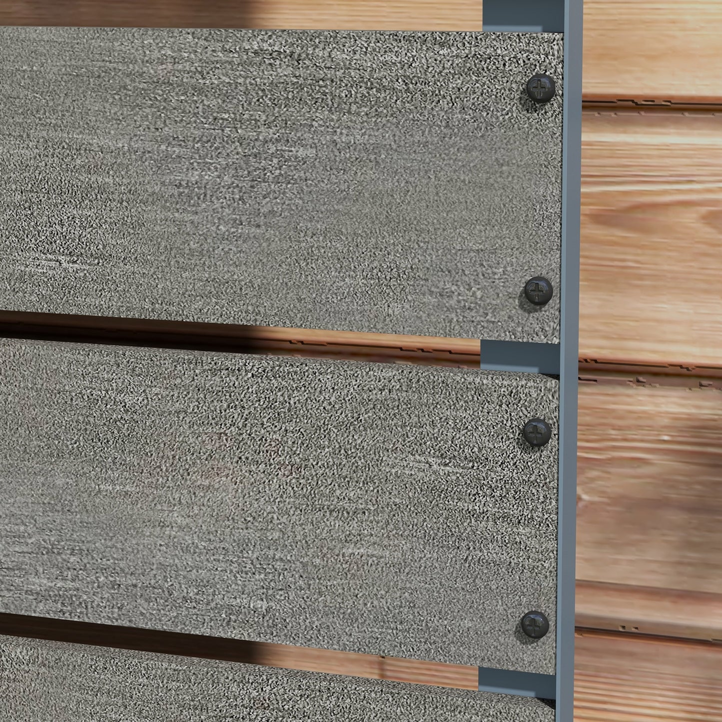 34 x 69.5cm Garden Planter Box, with Back Trellis