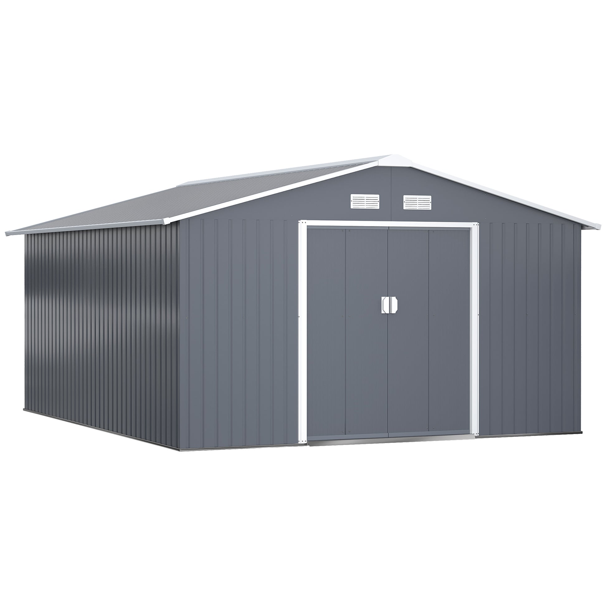 13 x 11ft Metal Garden Shed (1)