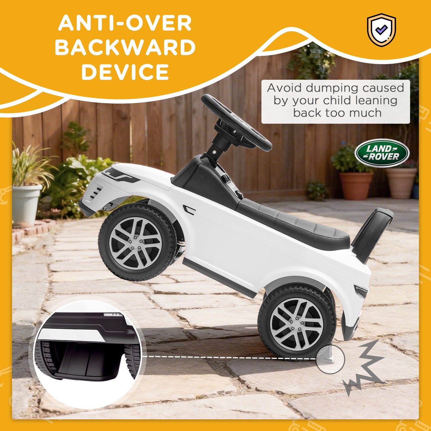 Land Rover Licensed Toddler Ride on Car with Horn, Engine Sounds