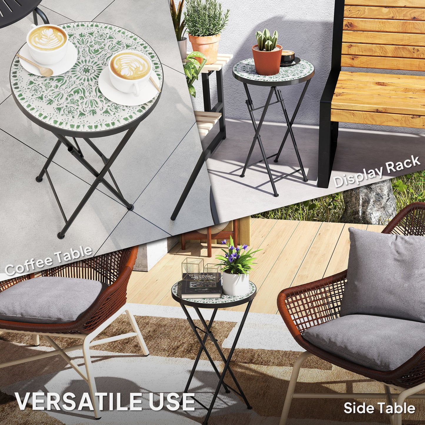 Mosaic Outdoor Garden Table (3)
