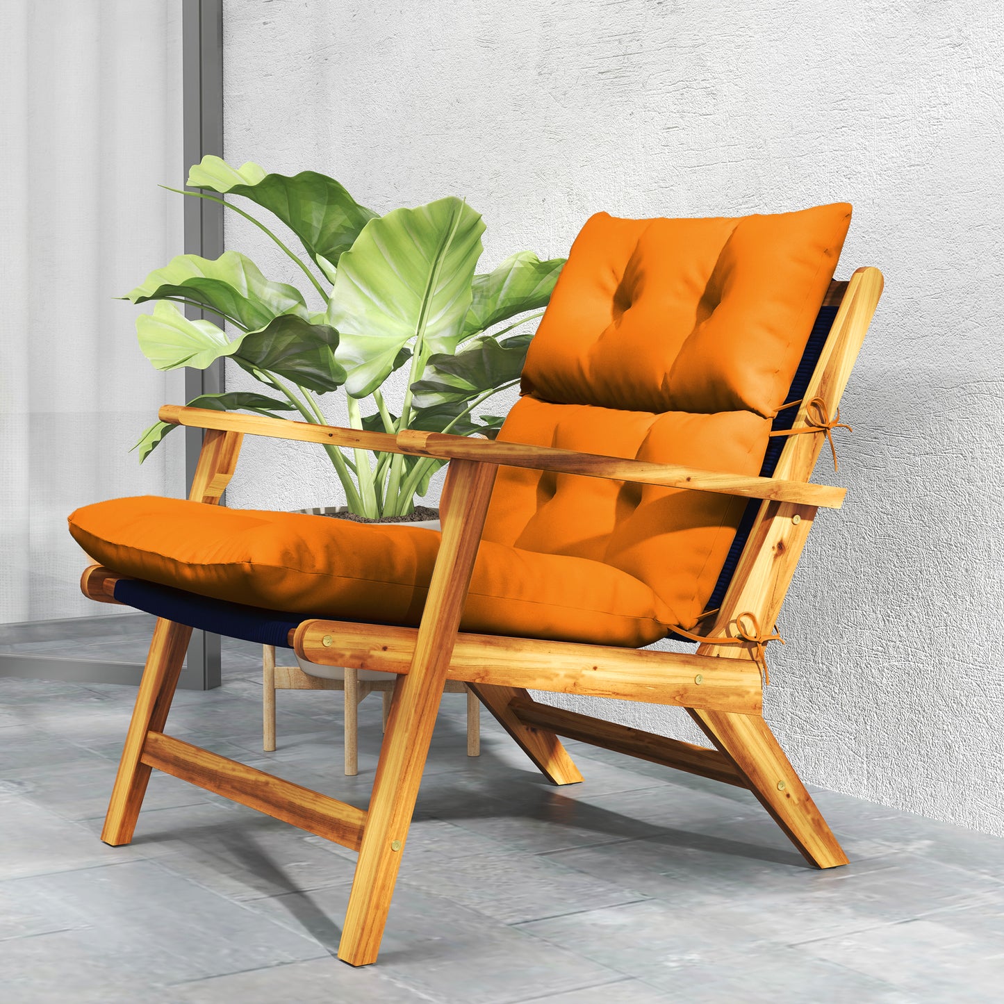 115 x 56cm Rocking Chair Padded Seat Cushion