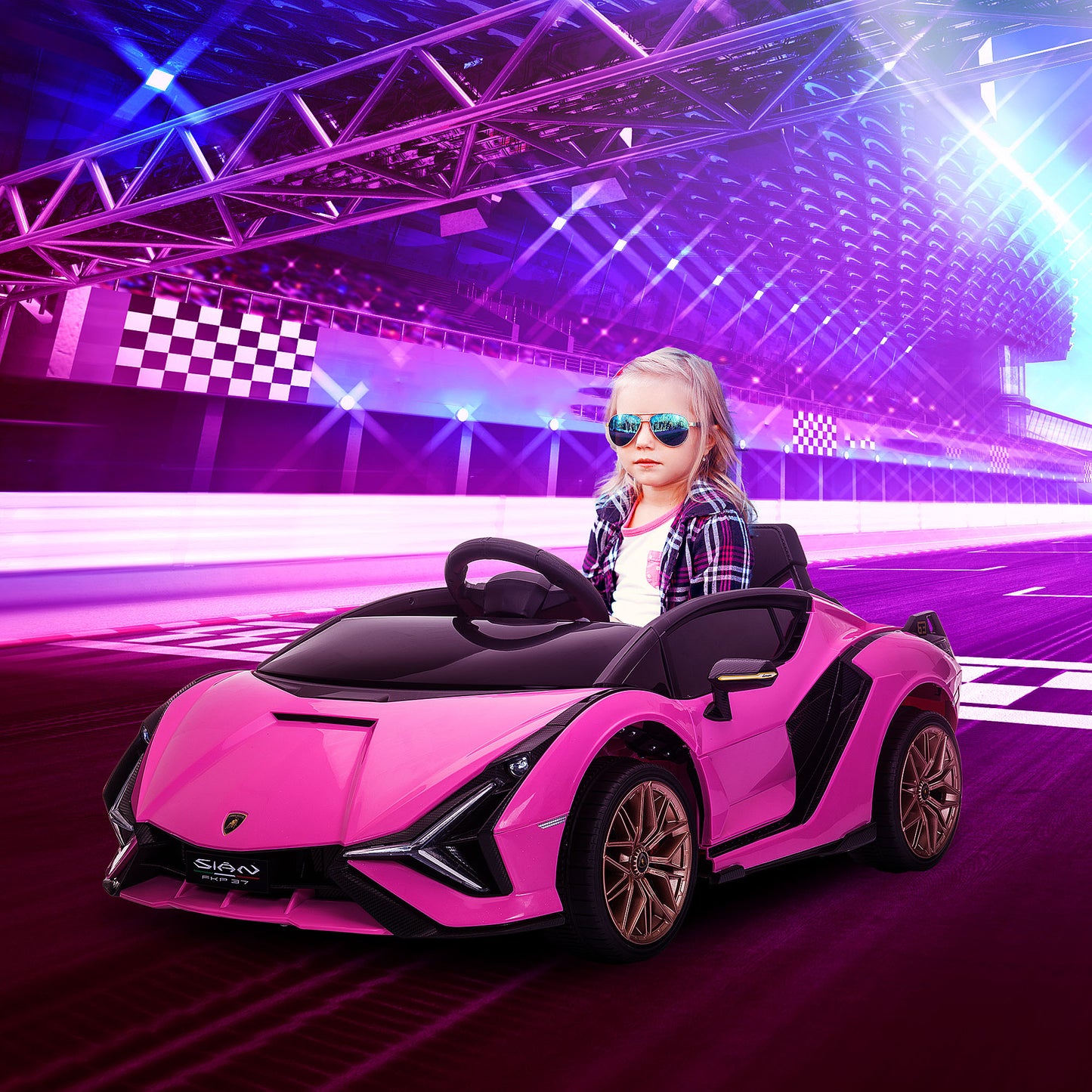 Lamborghini Sian Licensed 12V Electric Car for Kids 2 Motors Toy Car