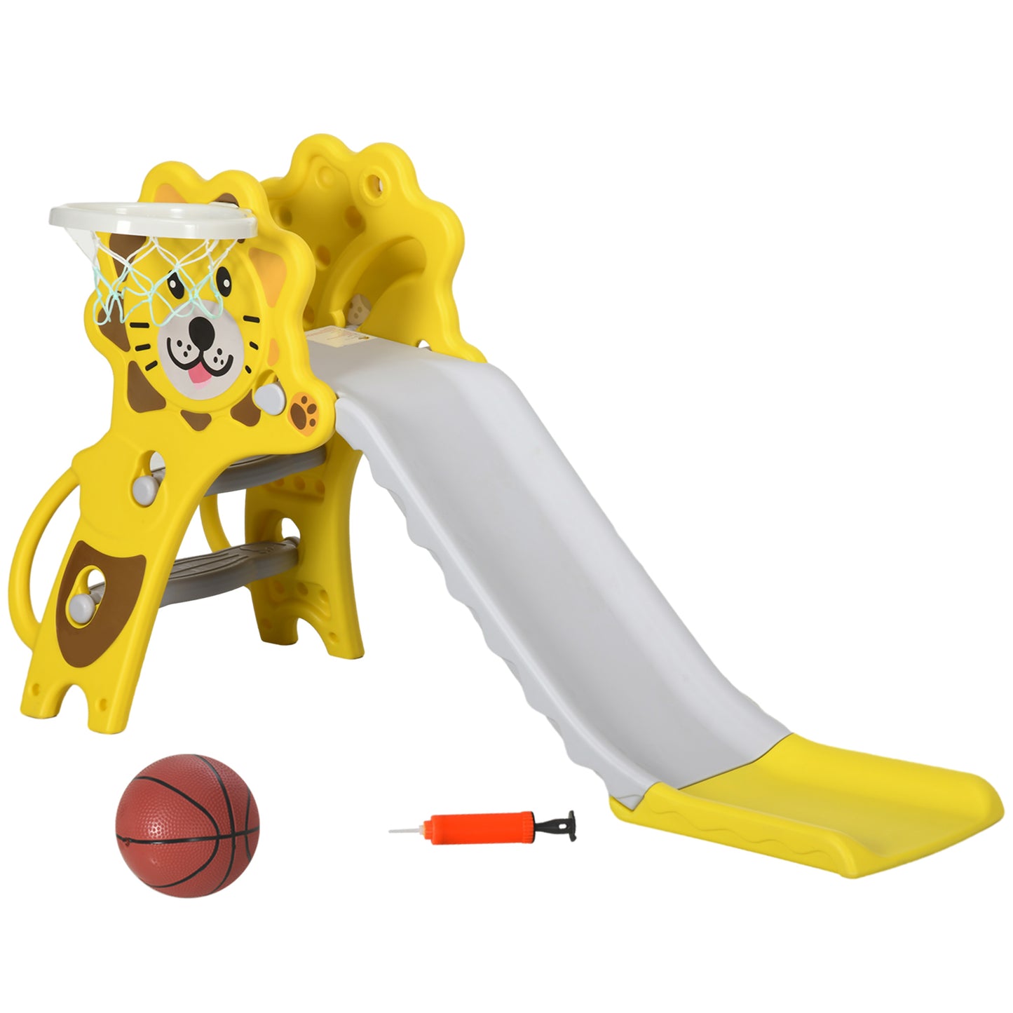 Baby Slide with Basketball Hoop, Climber