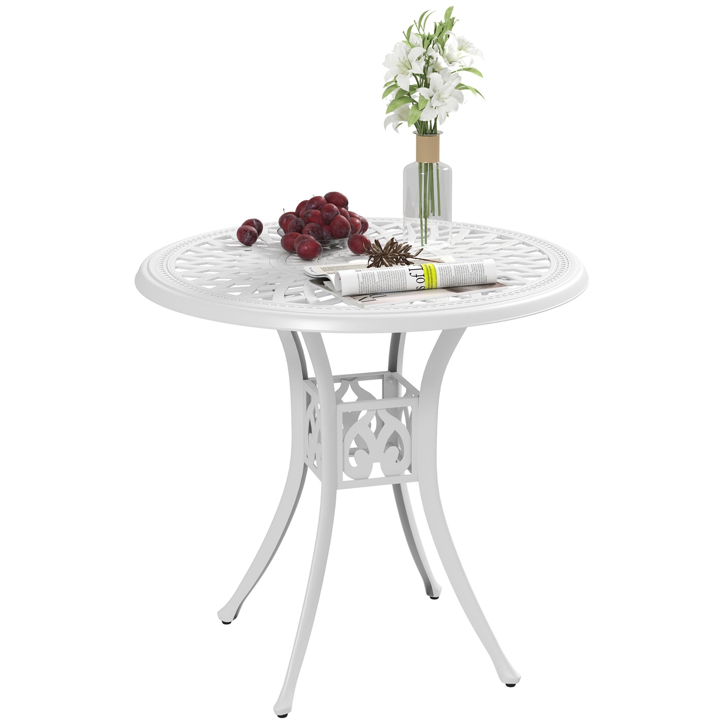 78 cm Round Garden Dining Table