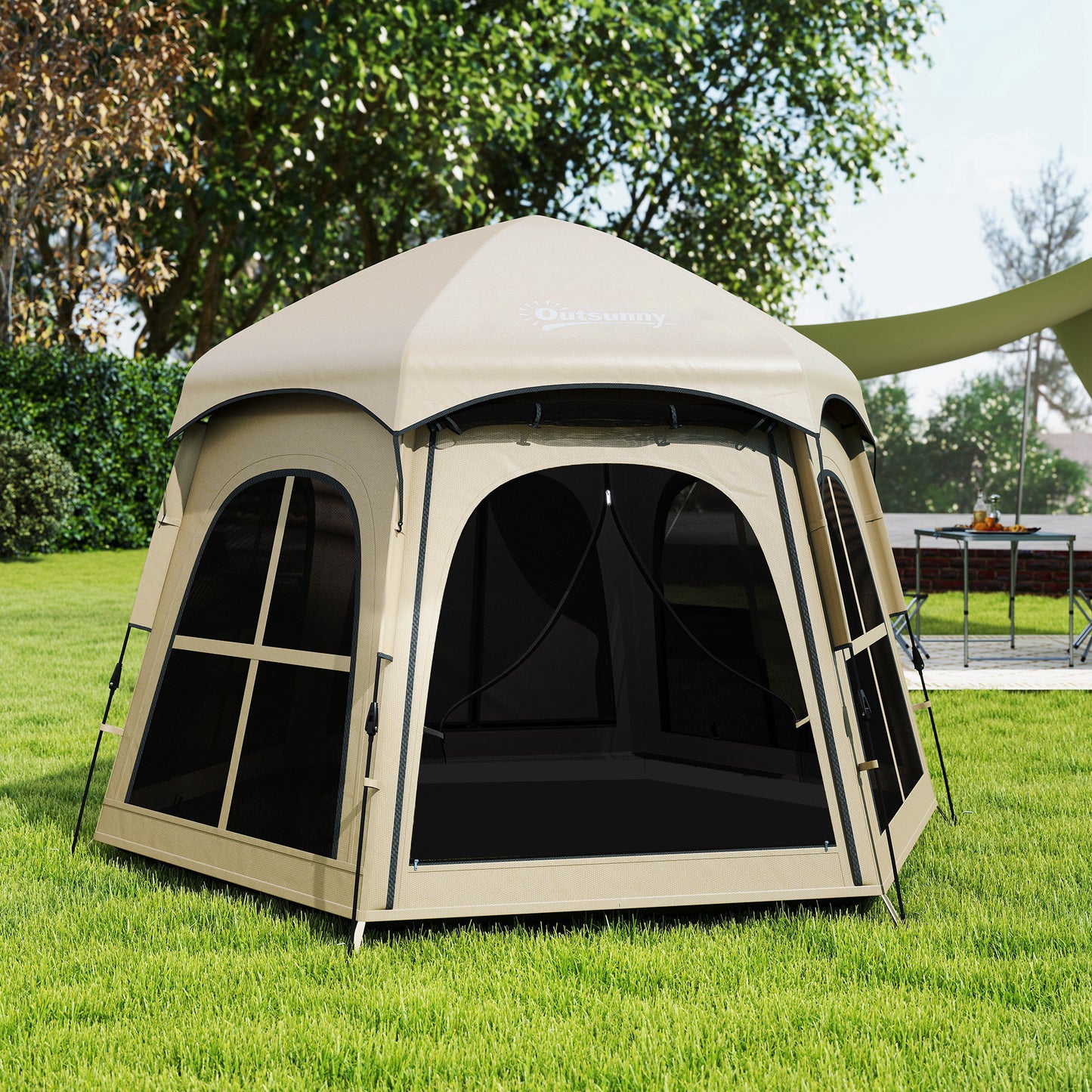 Pop Up Tent 3000mm Waterproof Instant Camping Tent 3-4 Person
