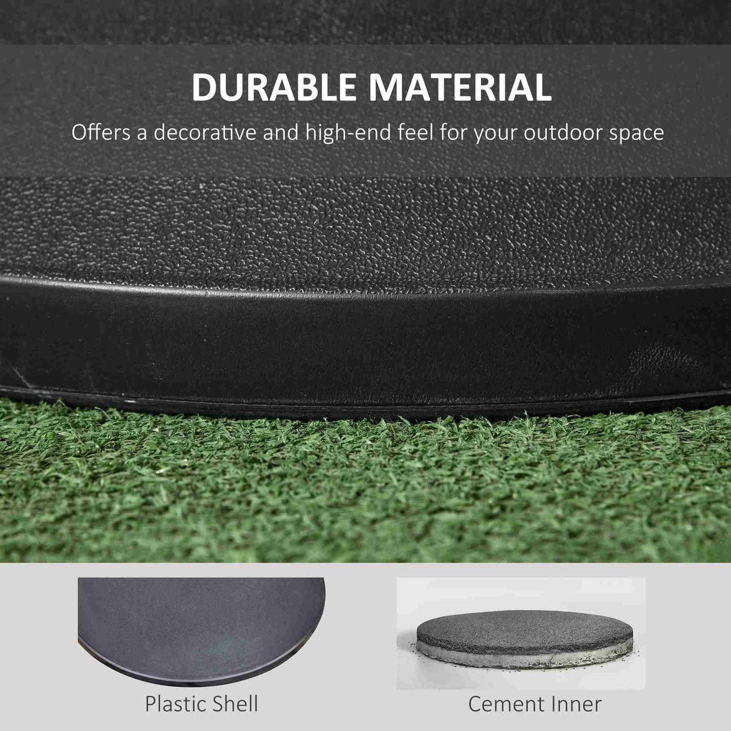 25 kg Parasol Base, Heavy Duty Concrete Patio Umbrella Stand