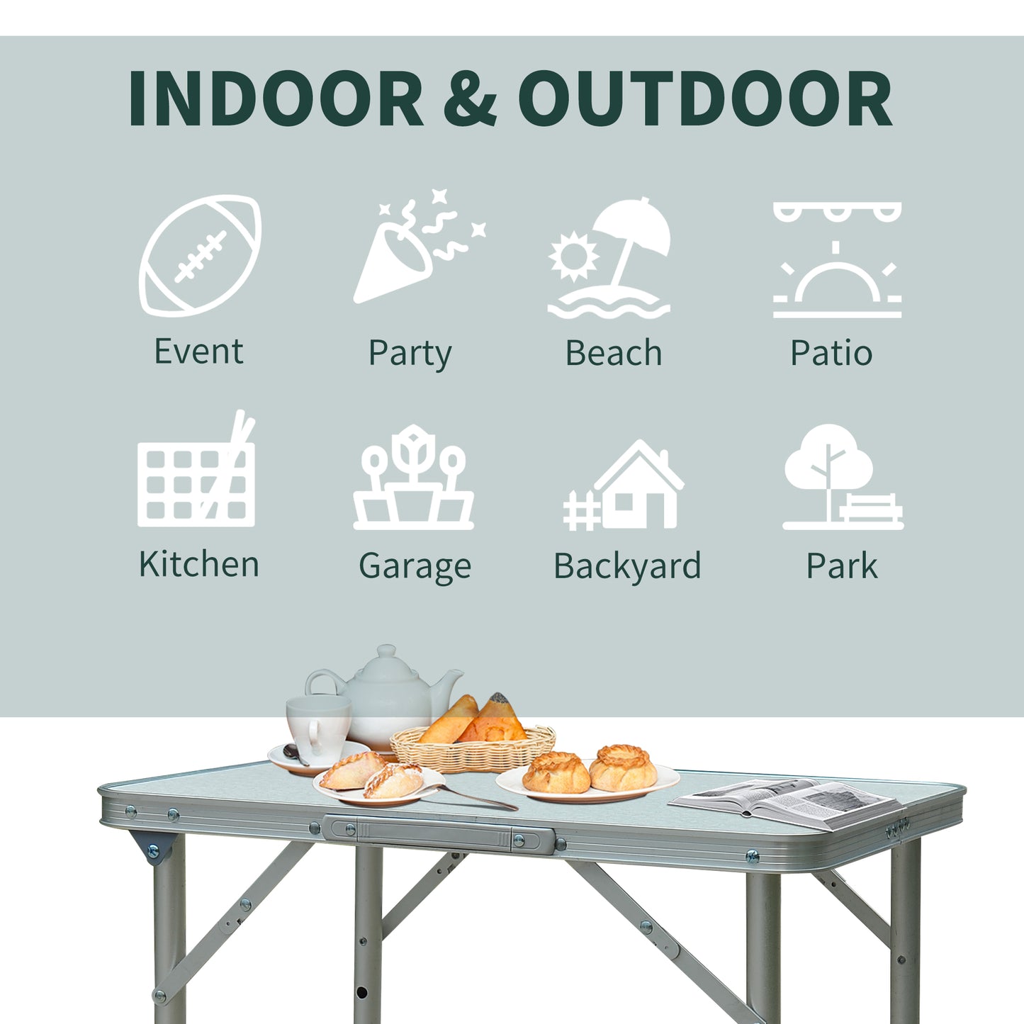 Patio Foldable Picnic Table