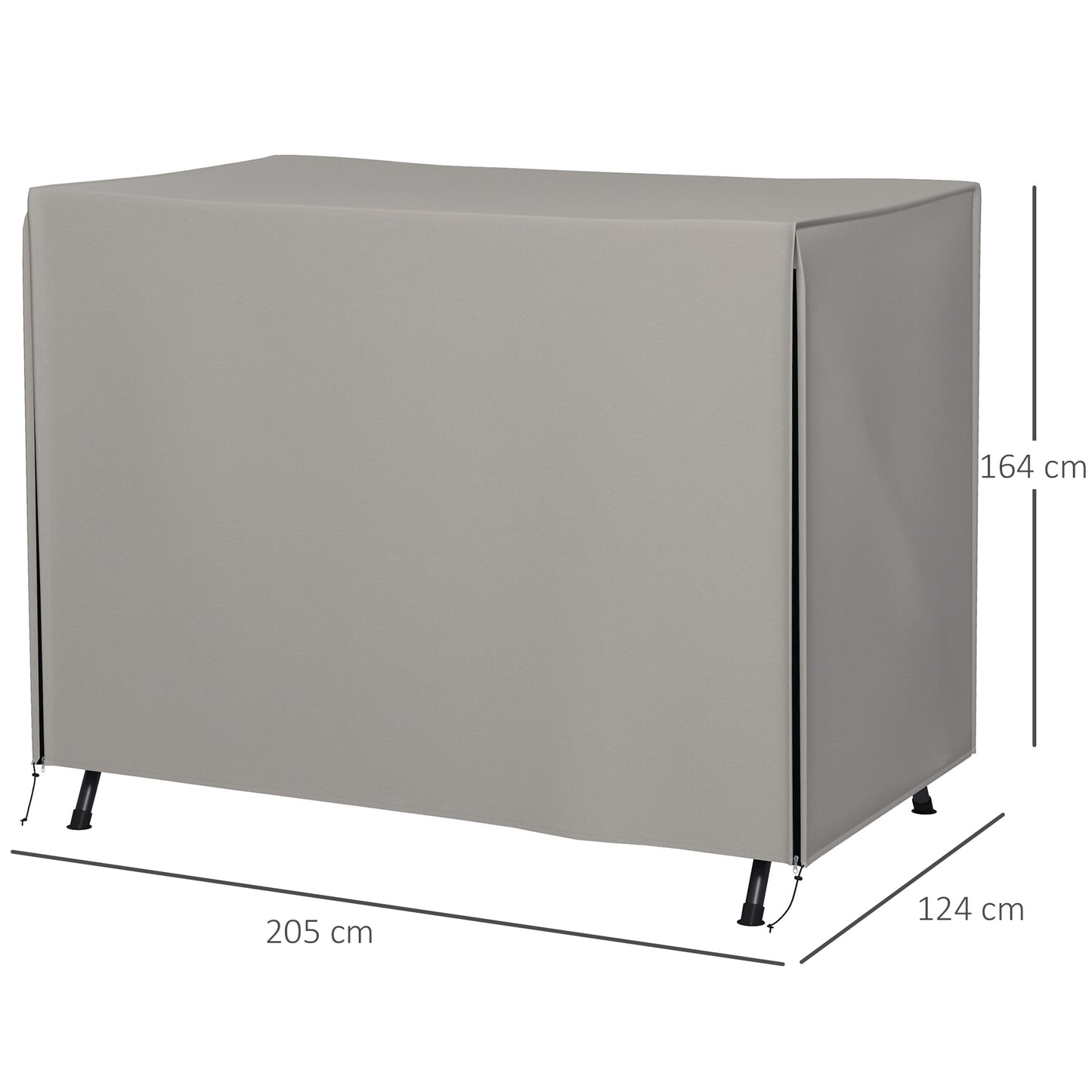 205 x 124cm Three-Seater Swing Chair Protective Cover