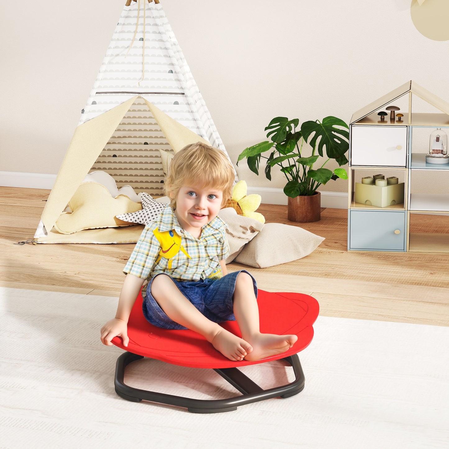 Planet-Shaped-kids Swivel Chair, Sensory Spinning Chair for Balance