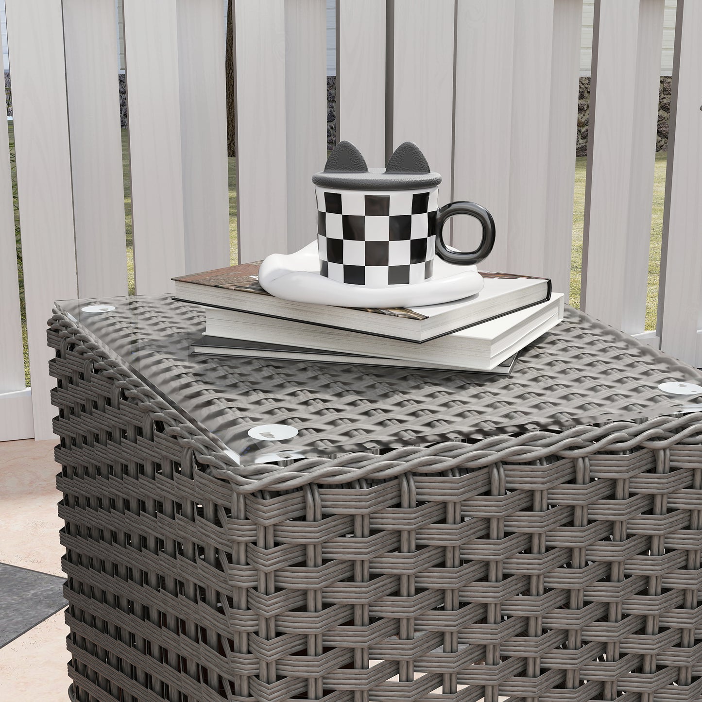 Three-Piece Super Padded Rattan Set