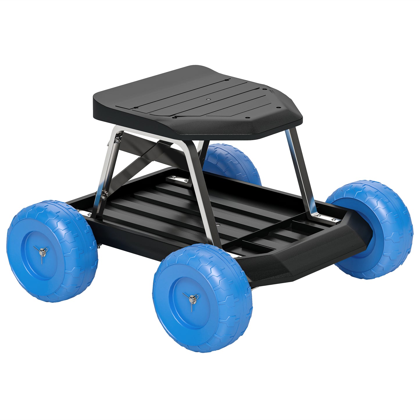 Garden Storage Cart, with Top Seat