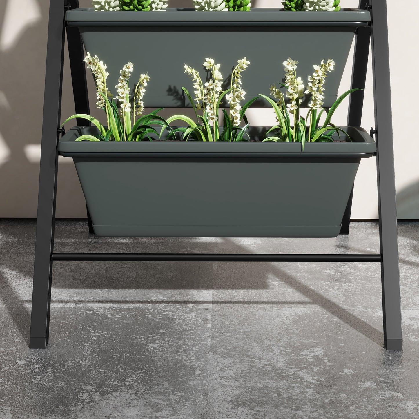 5-Tier Vertical Raised Garden Planter with 5 Container Boxes