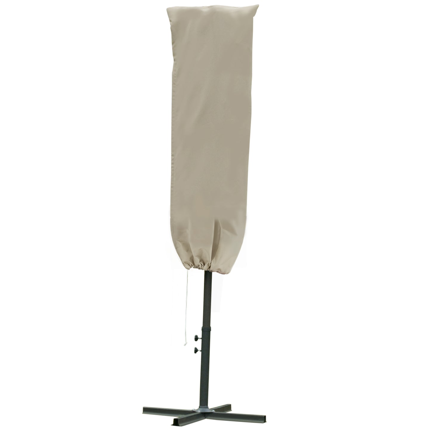 Outdoor Cantilever Umbrella Cover with Rod, Zipper