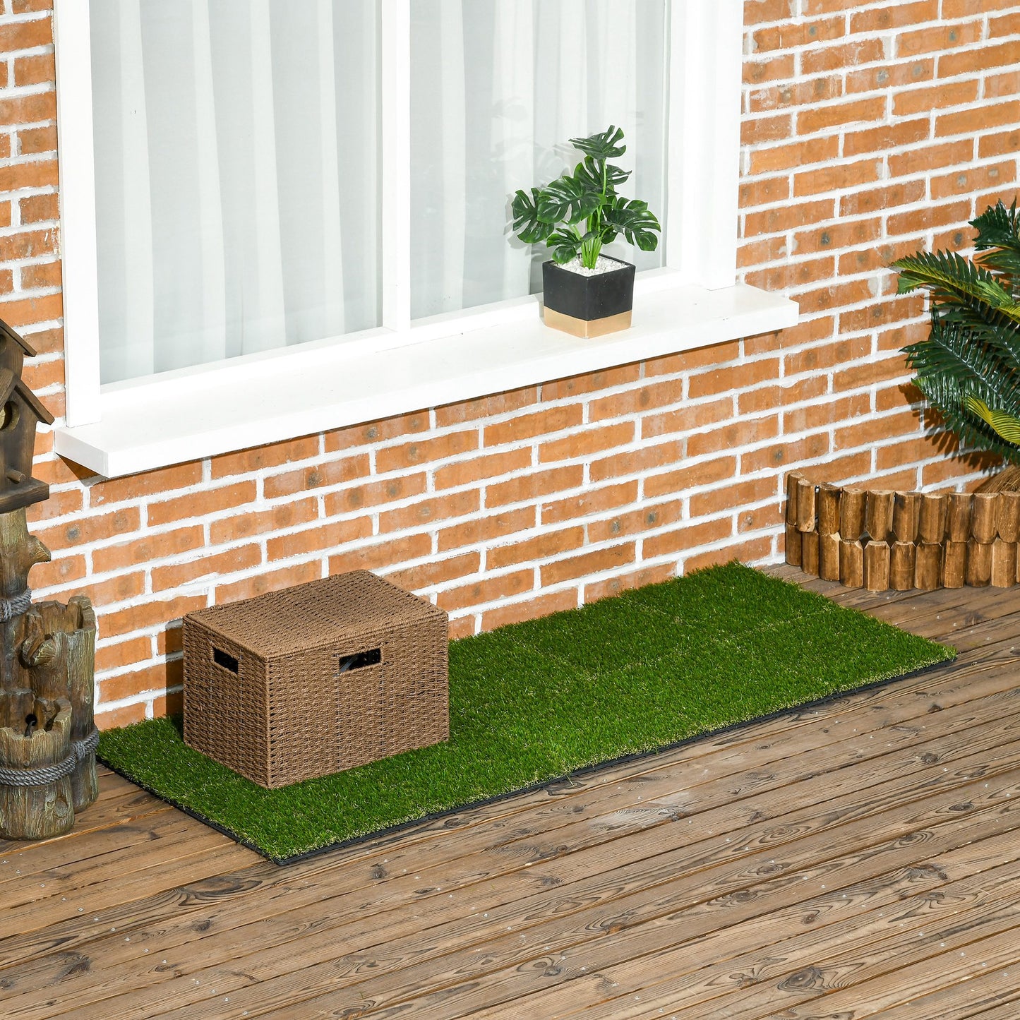 10 PCs 30 x 30cm Artificial Grass Turf