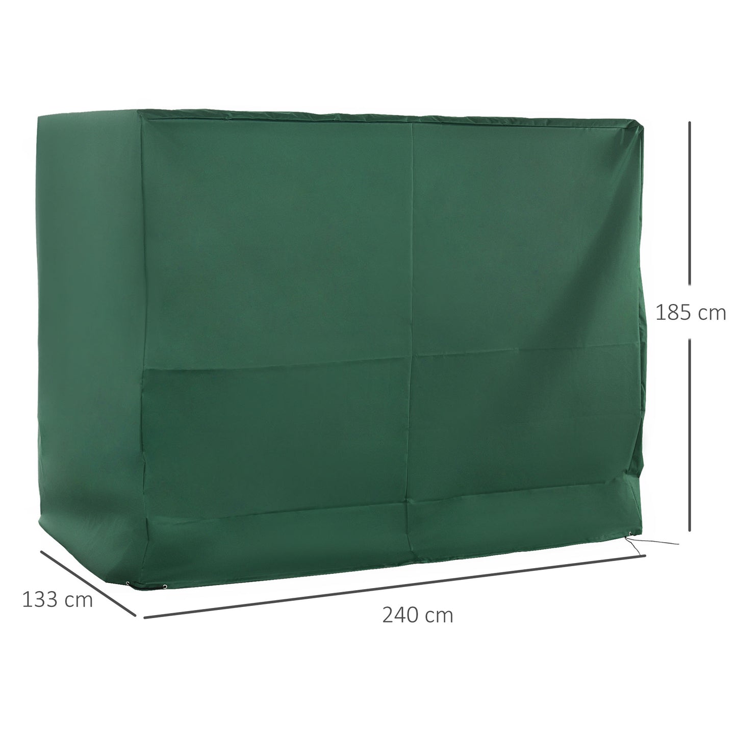 3-Seat Outdoor Garden Swing Chair Protective Cover Water UV