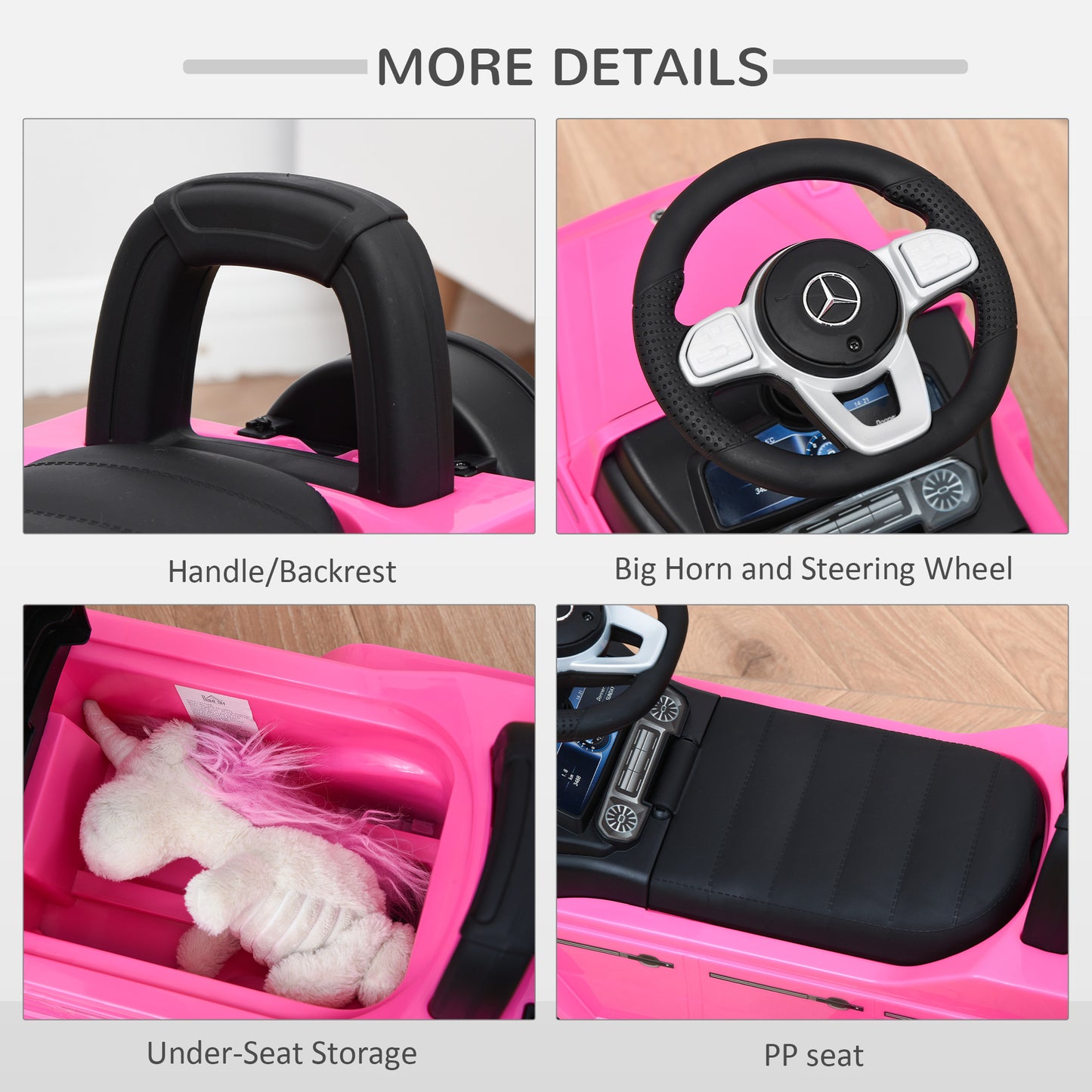 3 in 1 Kids Ride On Car G350 Licensed Foot To Floor Slider Toddler (1)