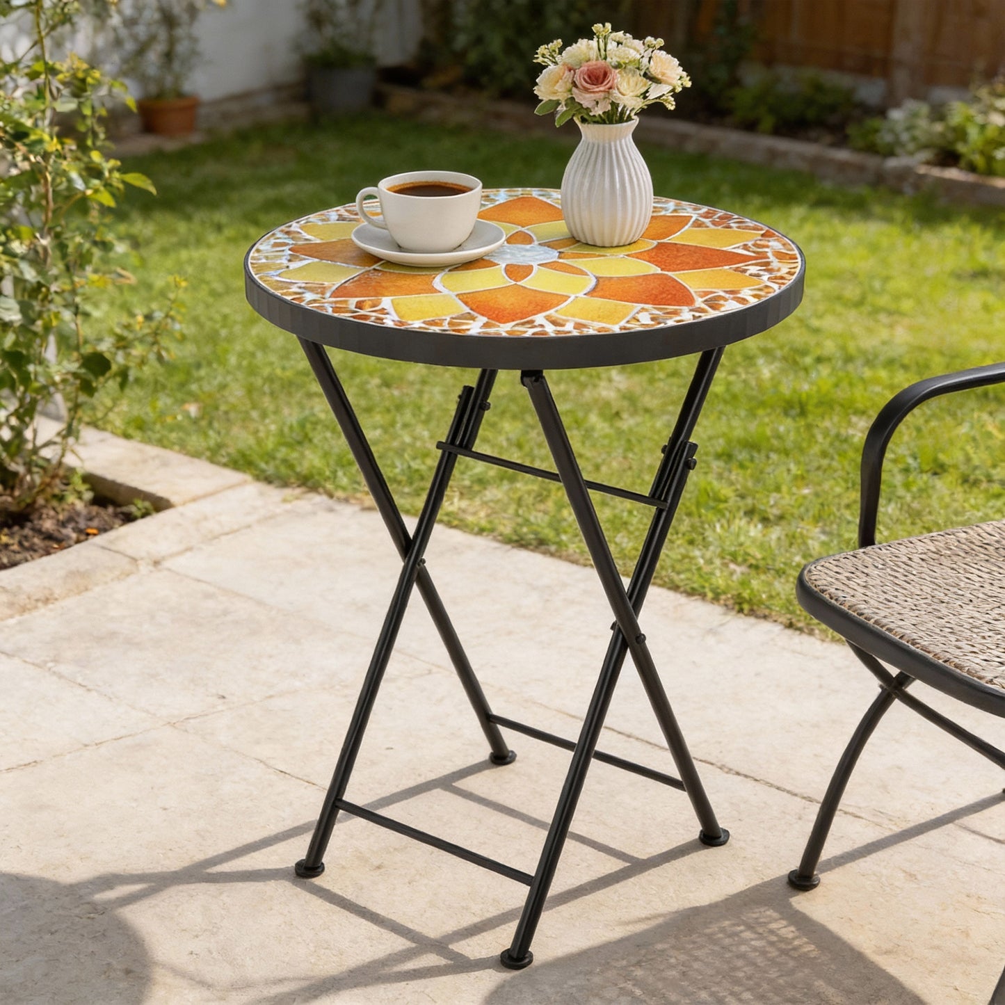 Mosaic Outdoor Garden Table (5)