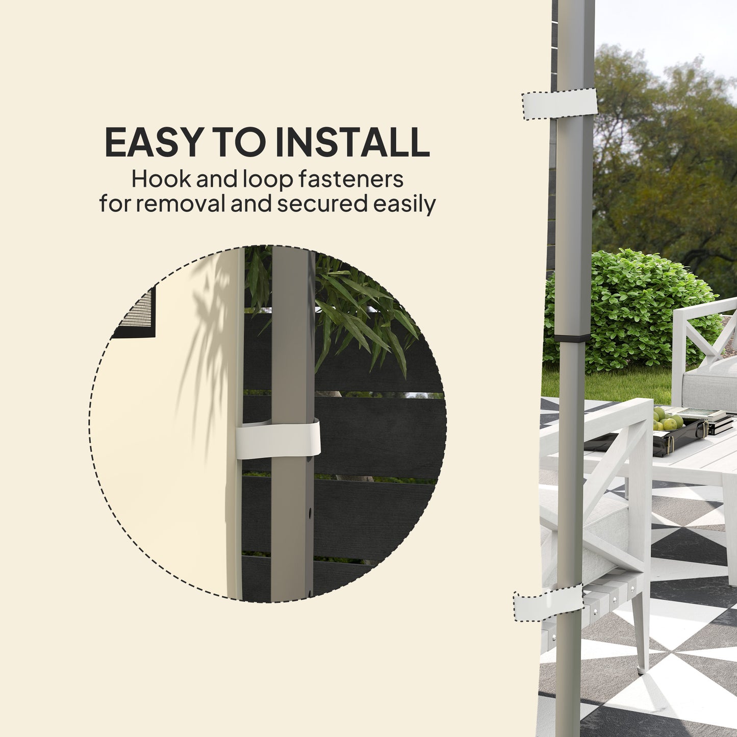 195 x 295cm Replacement Gazebo Sidewall