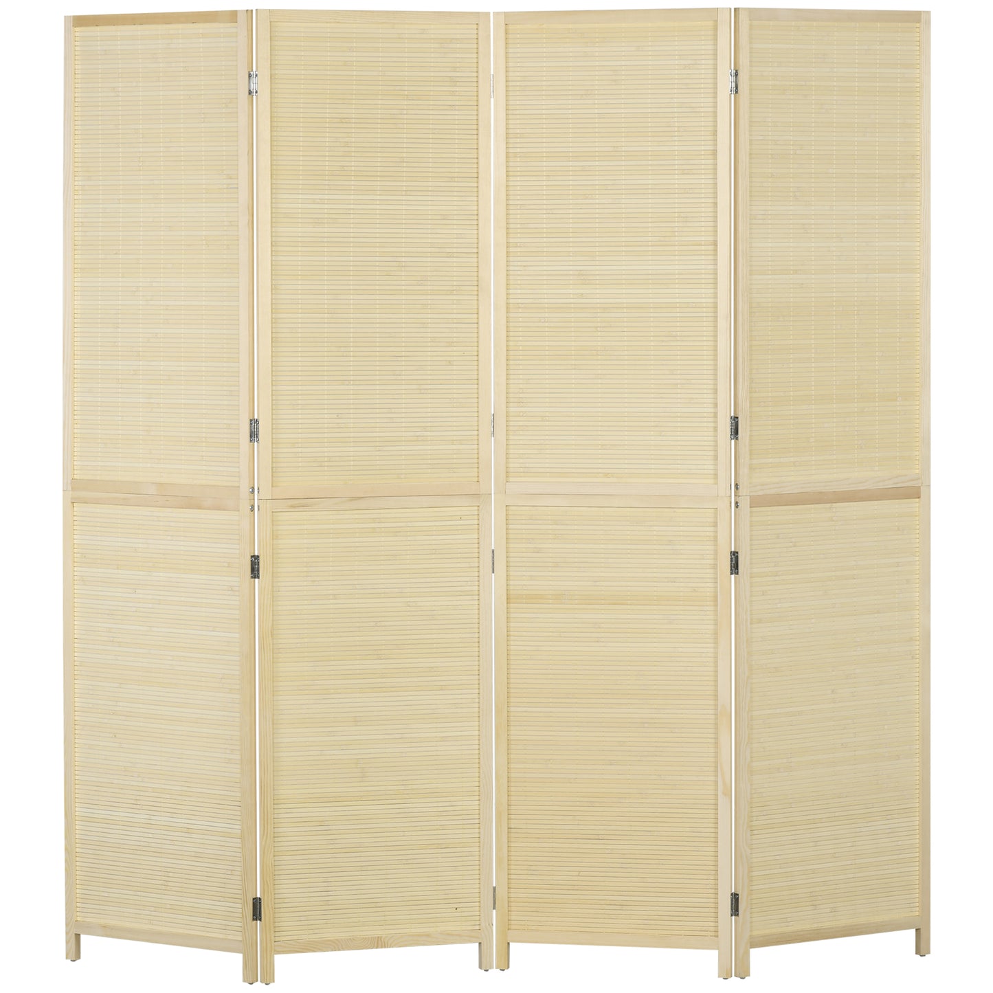 Room Divider, Freestanding Privacy Screen, 4 Panel Folding