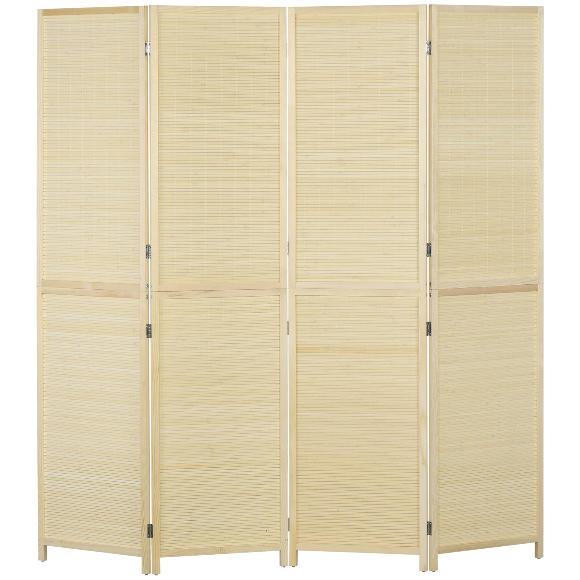 Room Divider, Freestanding Privacy Screen, 4 Panel Folding