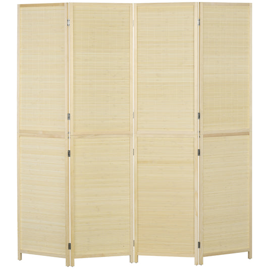 Room Divider, Freestanding Privacy Screen, 4 Panel Folding