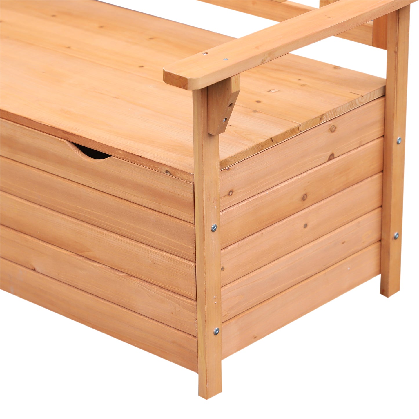 Two-Seater Garden Storage Bench