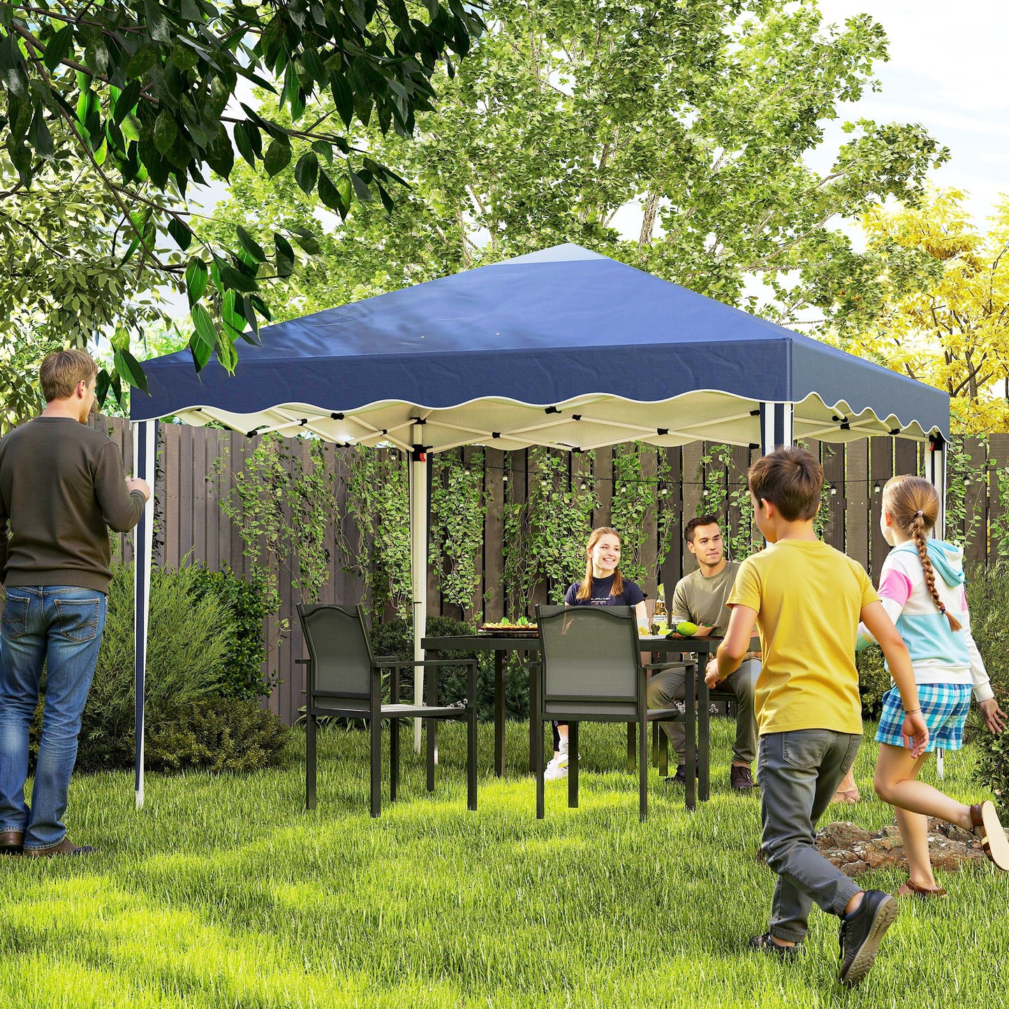 3 x 3cm Adjustable Height Pop-Up Gazebo, with Bag