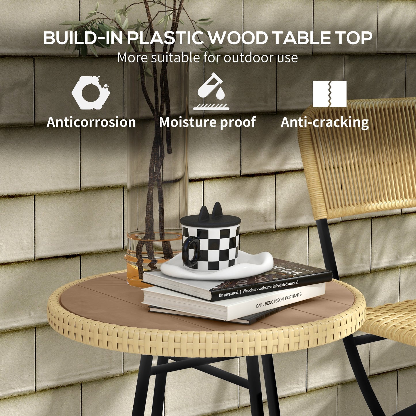 Rattan Border Outdoor Side Table